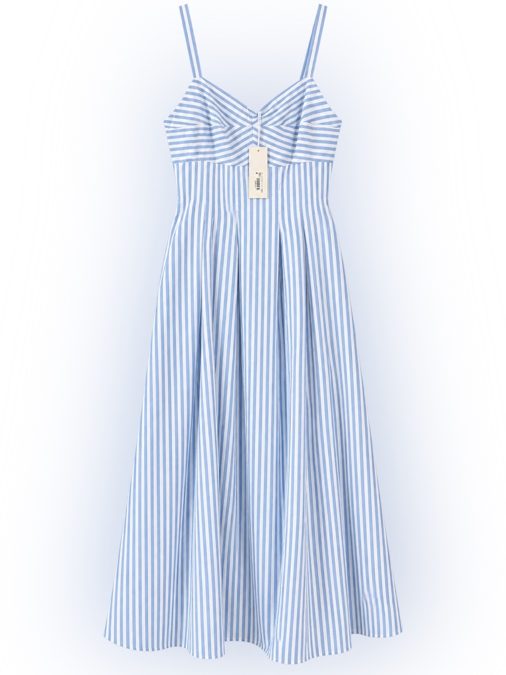 Altar'd State Blue and White Striped Maxi Dress